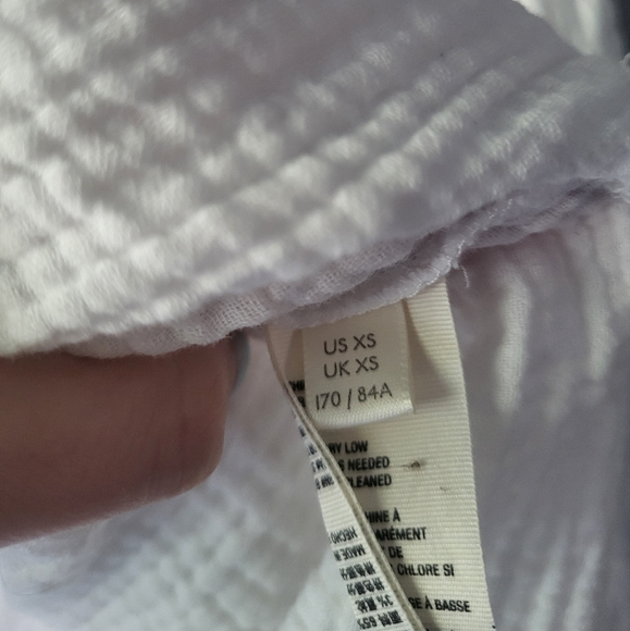 We the Free People Flower Power White Gauze Top Swing Puff Sleeve - Picture 6 of 7